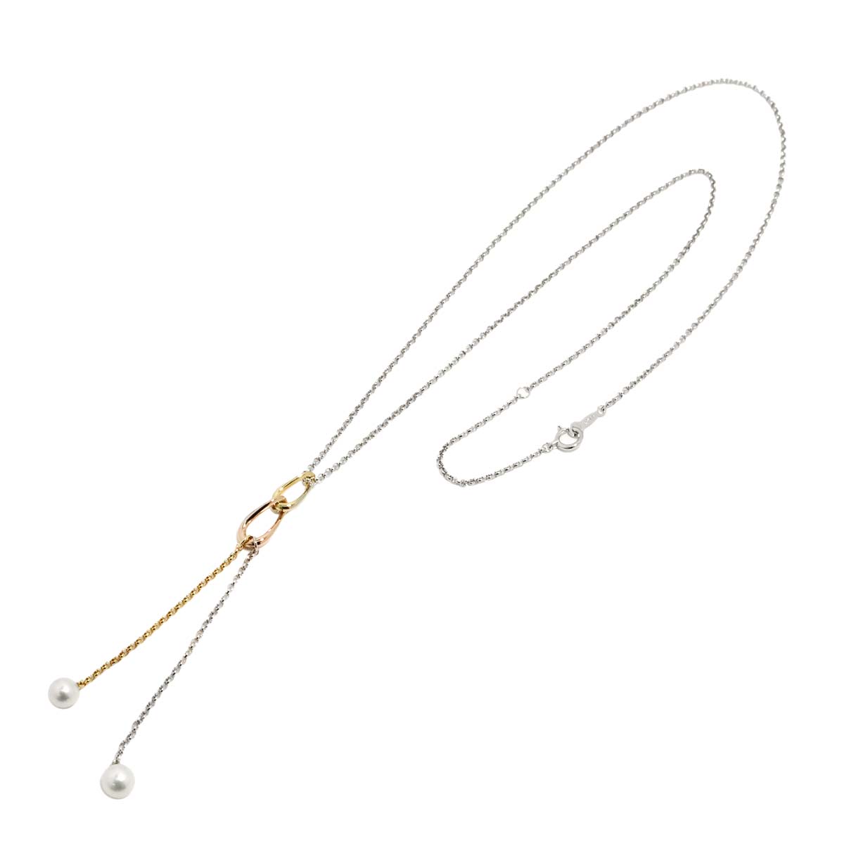 Akoya Pearl 6.0-5.5mm Necklace 18K YG PG WG 750