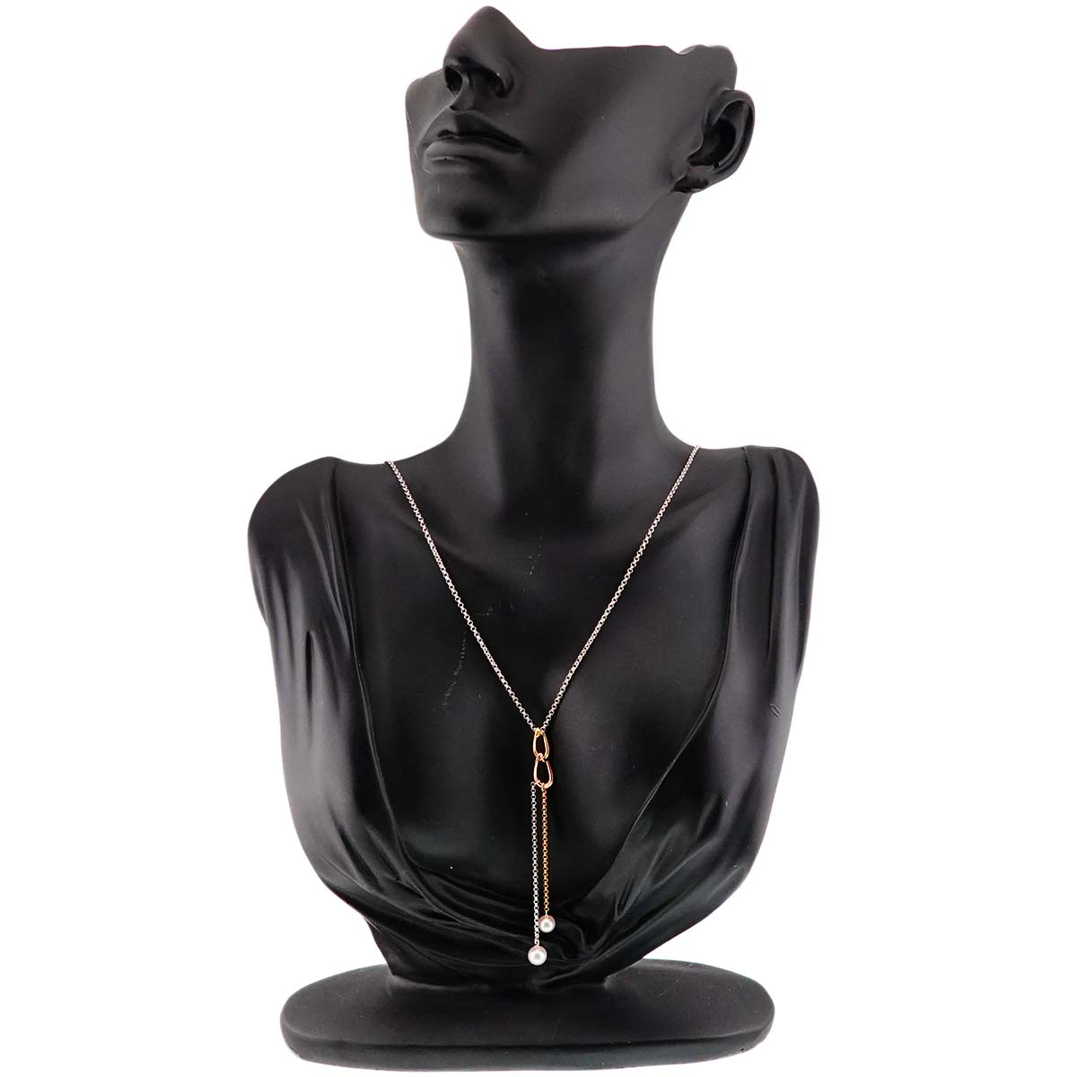 Akoya Pearl 6.0-5.5mm Necklace 18K YG PG WG 750