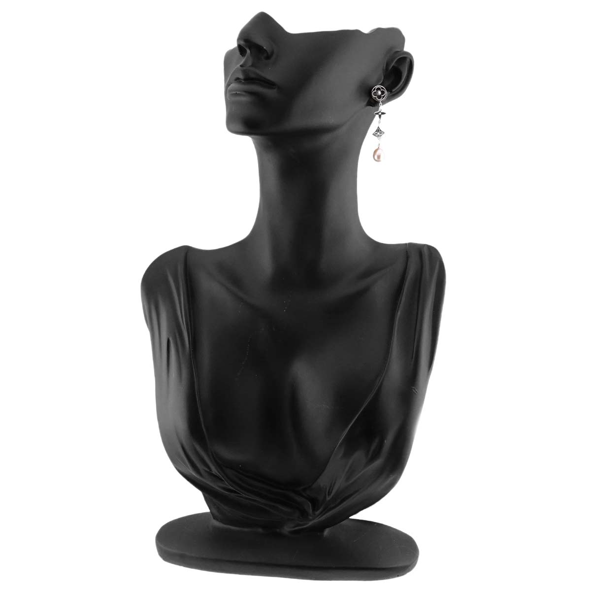 Freshwater cultured pearl Earring Pierced 18K WG 750