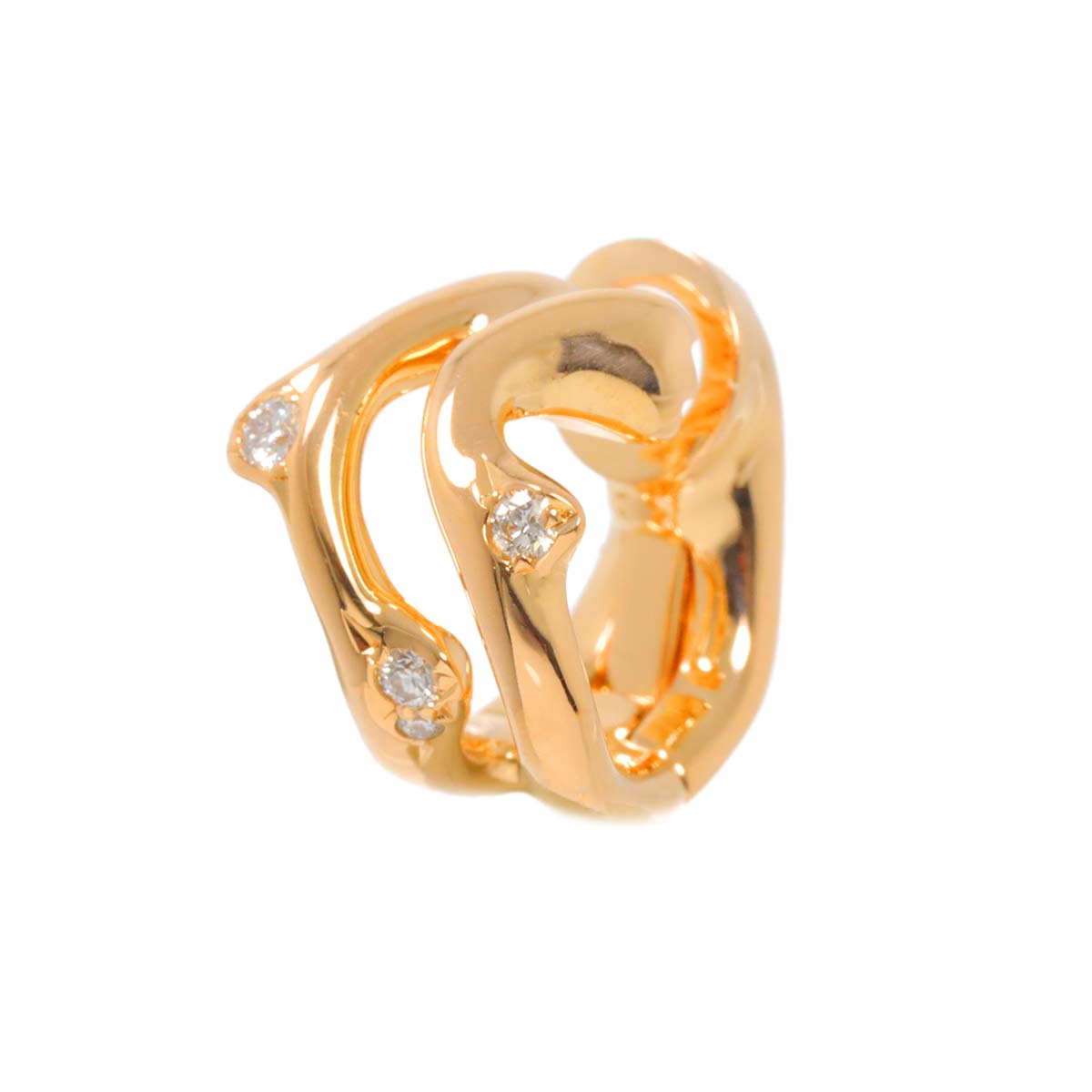 Diamond Earring Clip-on 18K PG 750 One Piece only