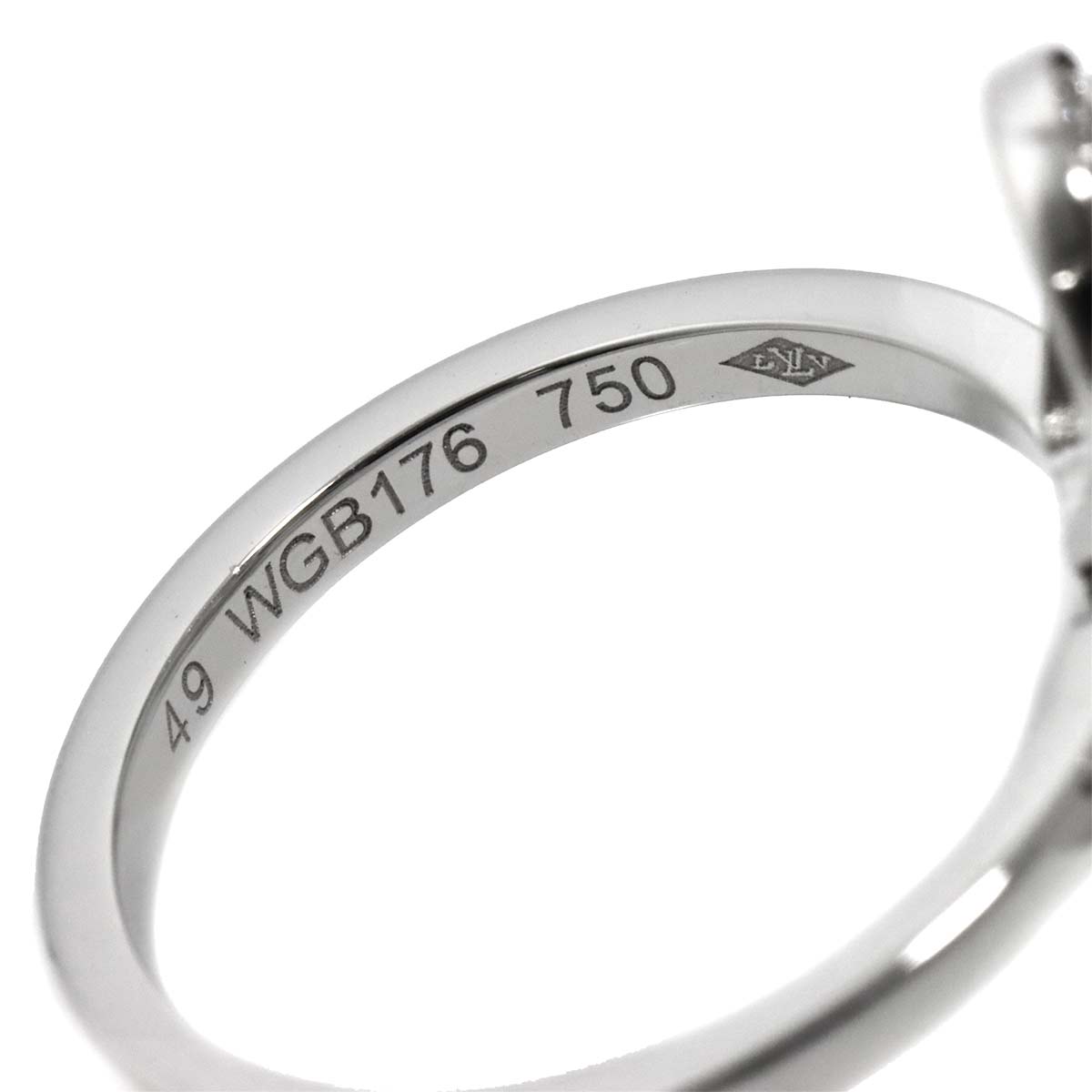 Berg Sapphire Diamond Ring 18K WG 750 size49 4.75-5(US)