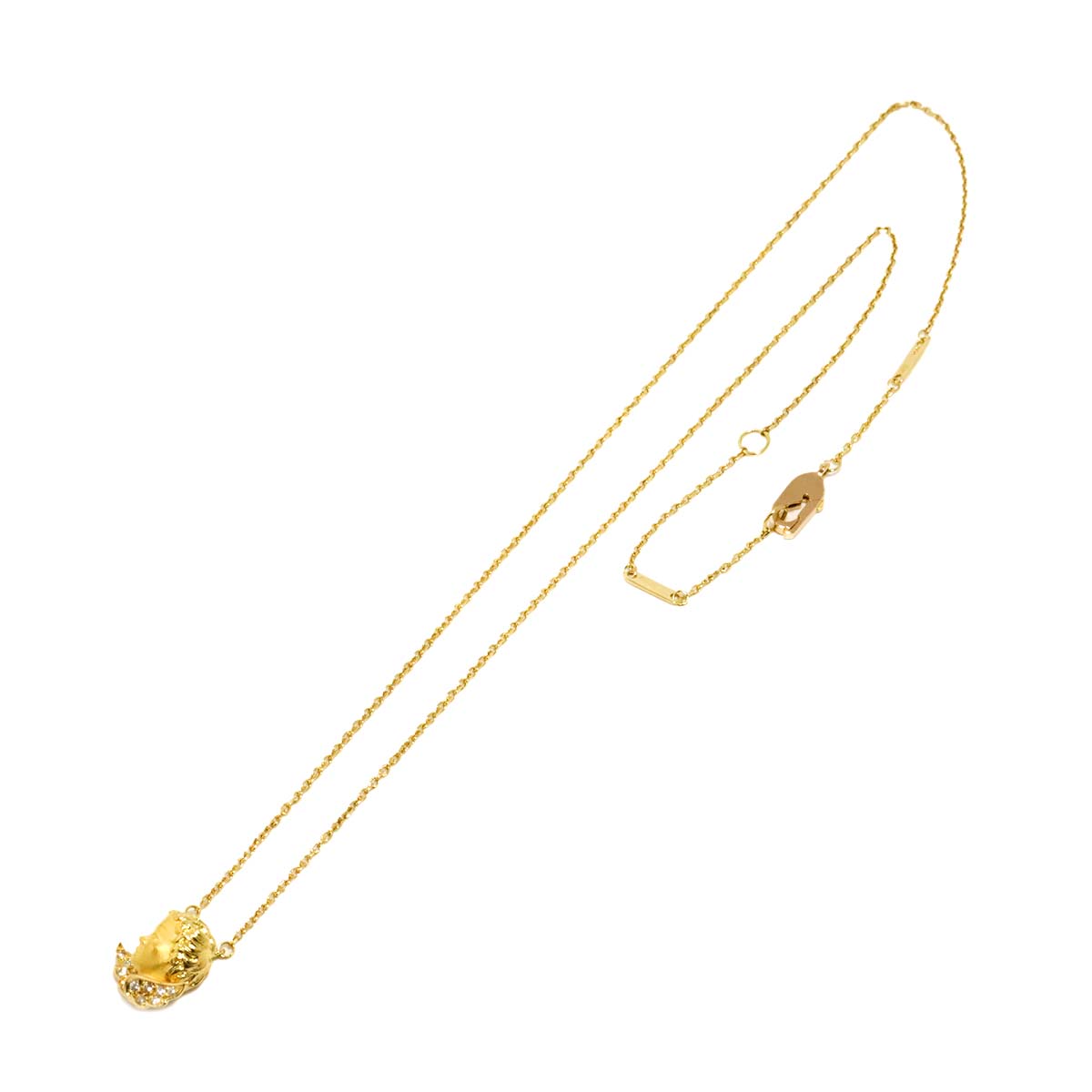 Diamond Necklace 18K YG 750