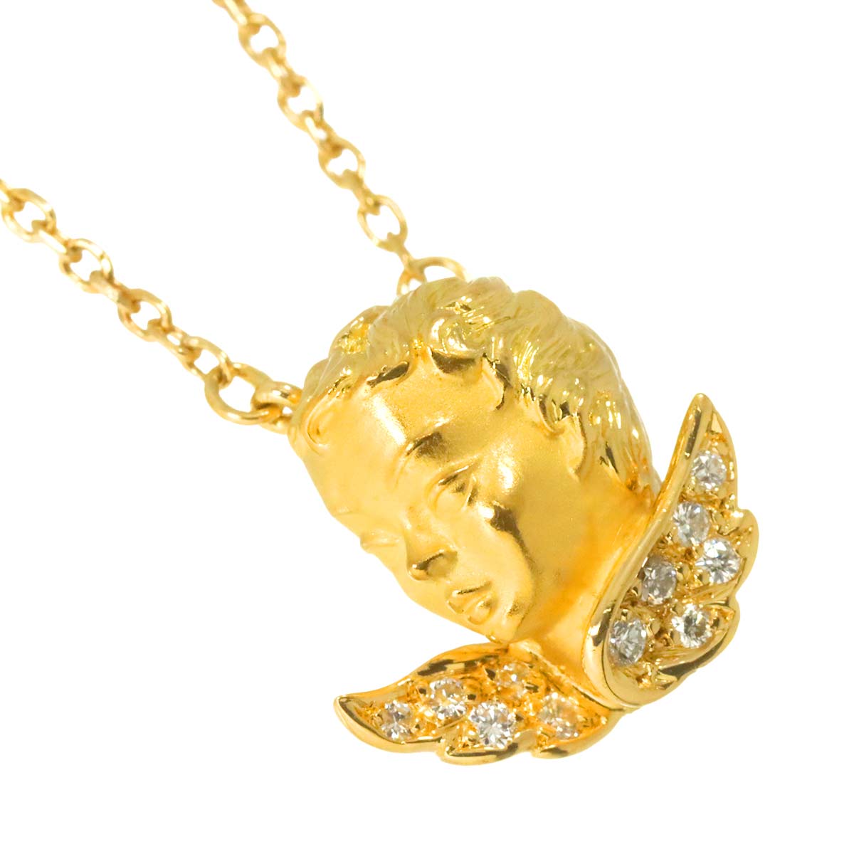 Diamond Necklace 18K YG 750