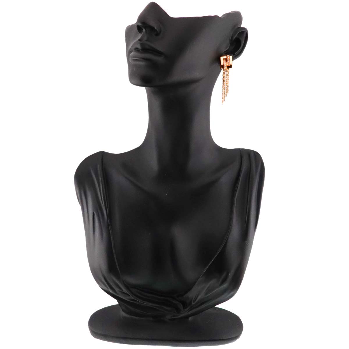 Diamond Earrings Clip on 18K PG 750