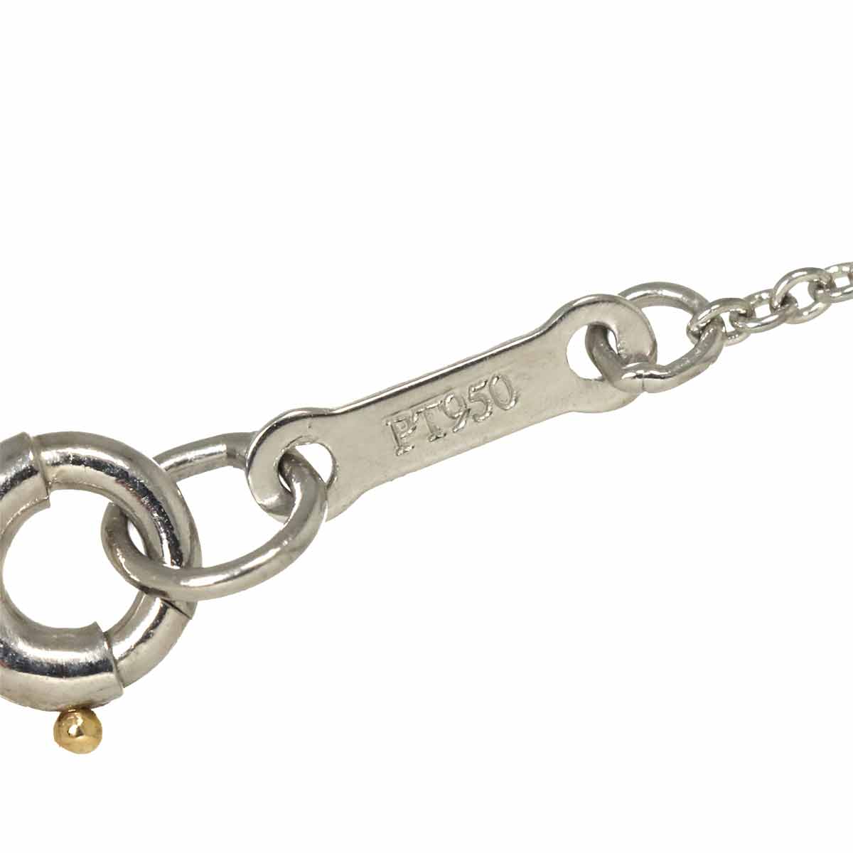 Open Heart Necklace Platinum