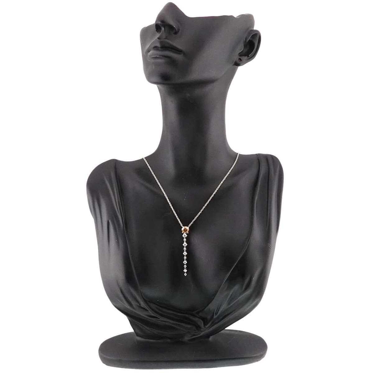 BrownDiamond 1.068ct Diamond 0.70ct Necklace Pt