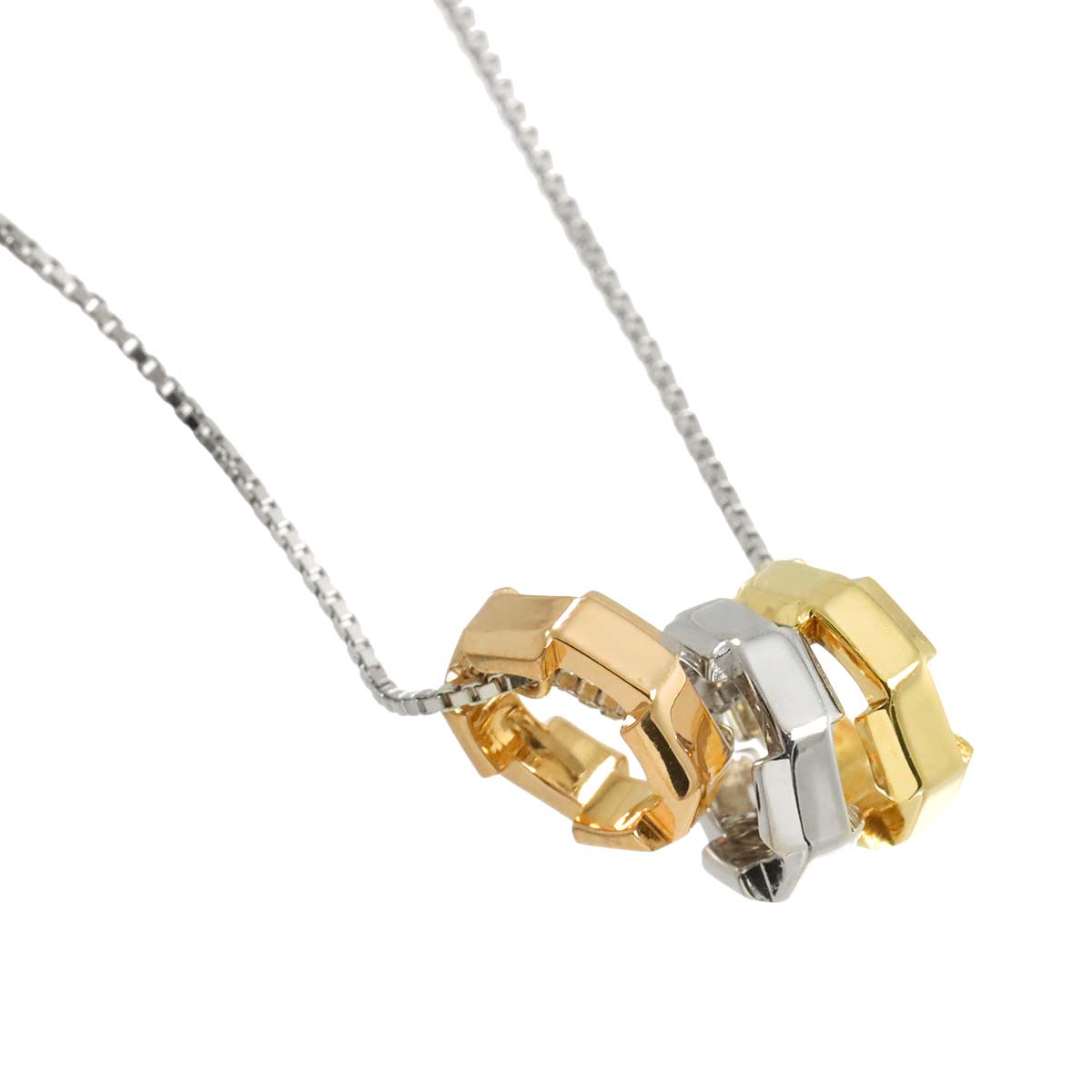 Link to Love Necklace 18K WG YG PG 750