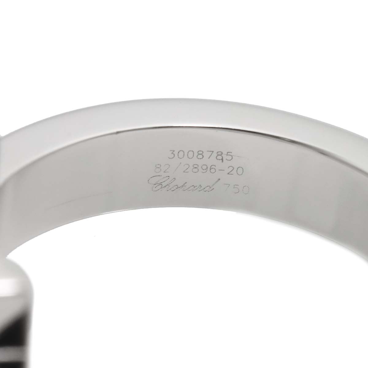 Happy Diamond Ring 18K WG 750 Size6.5-6.75(US)