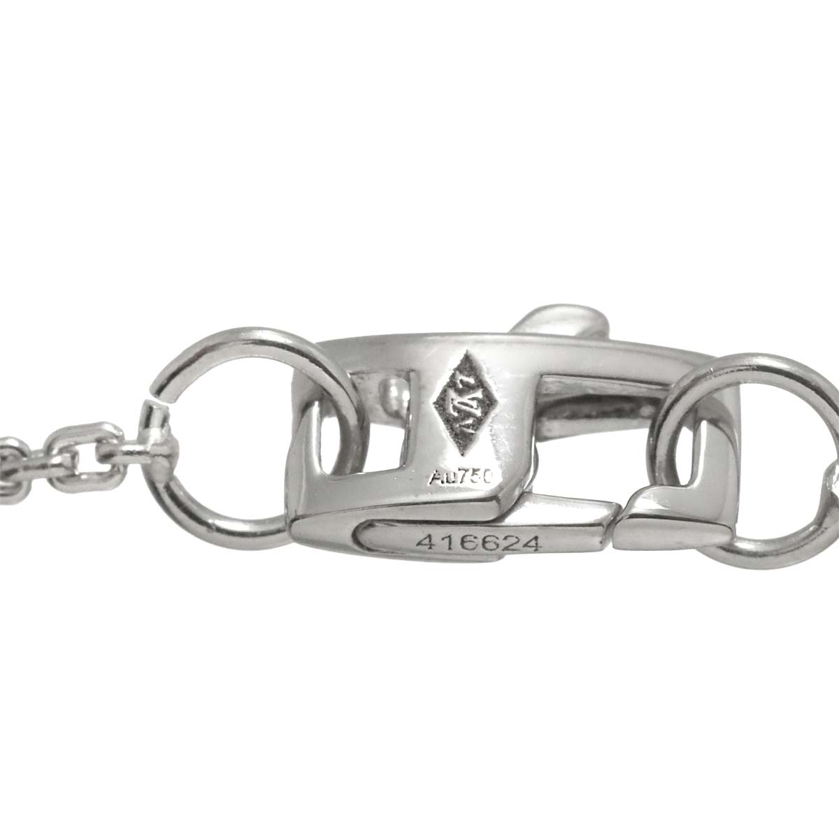 Pendentif Rockit Pave Diamond Necklace 18K WG 750