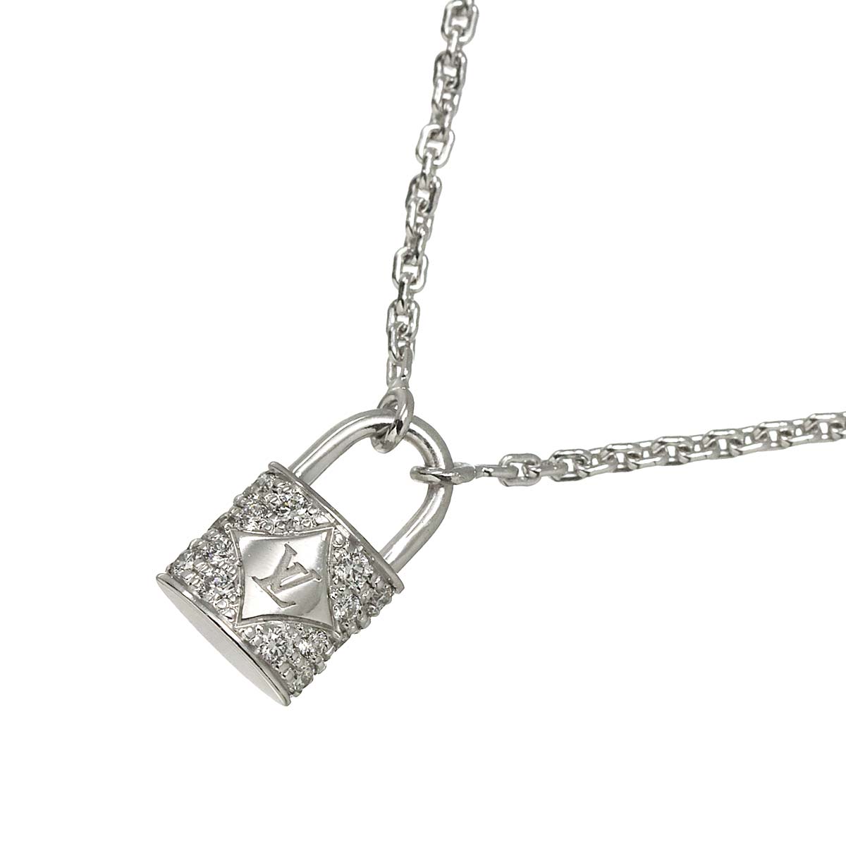 Pendentif Rockit Pave Diamond Necklace 18K WG 750