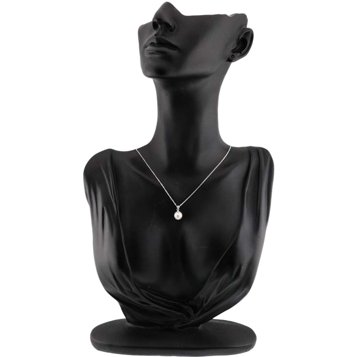 Akoya Pearl 7.5mm Diamond 0.04ct Necklace 18K WG 750