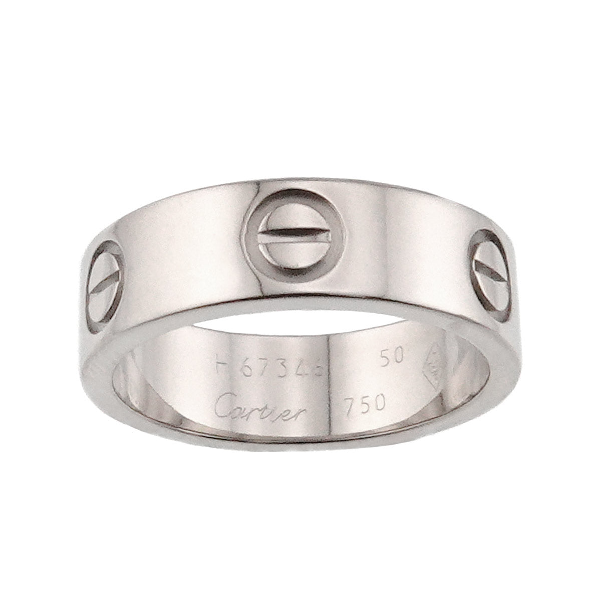 Love Ring 18K White Gold 750 size50 5-5.25(US)