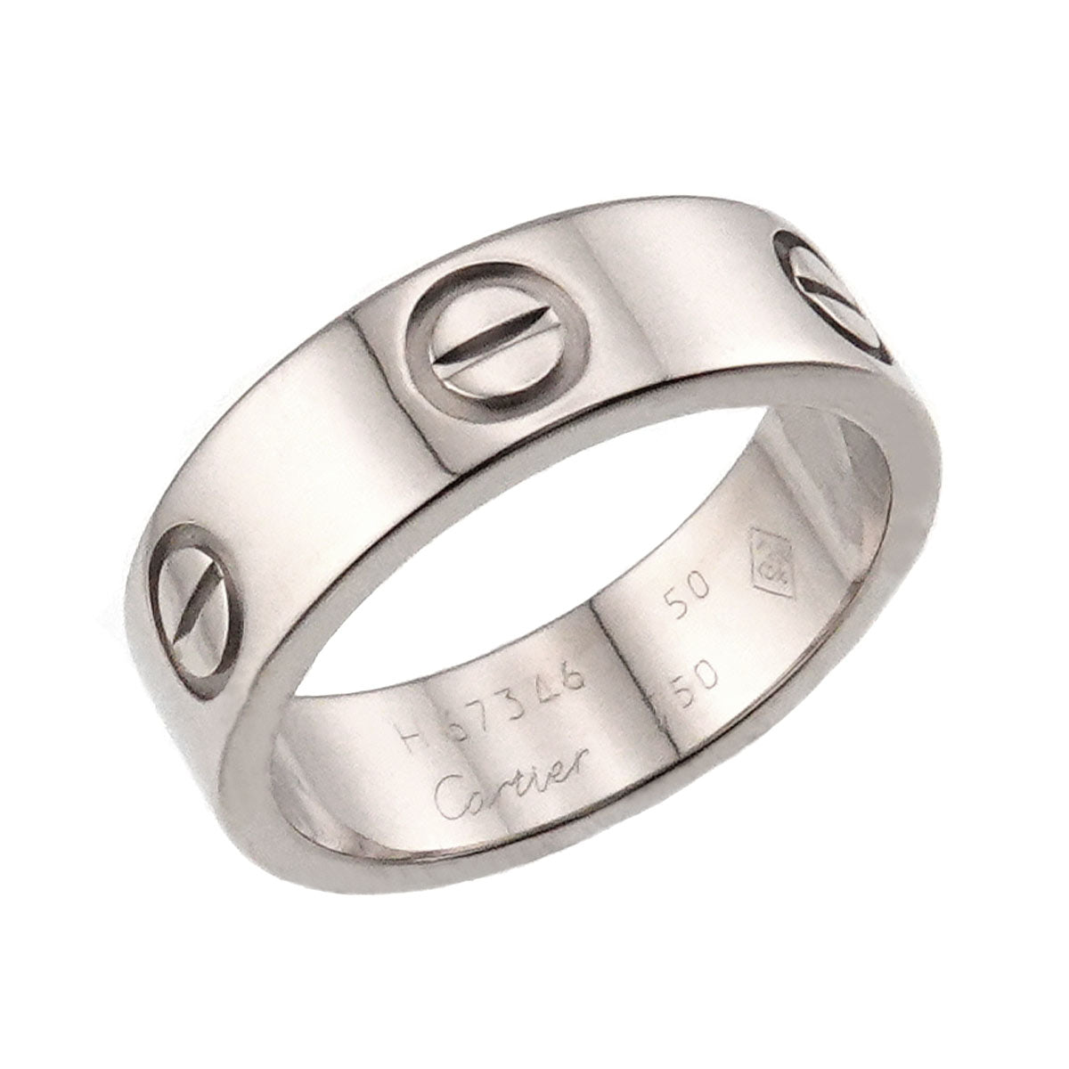 Love Ring 18K White Gold 750 size50 5-5.25(US)