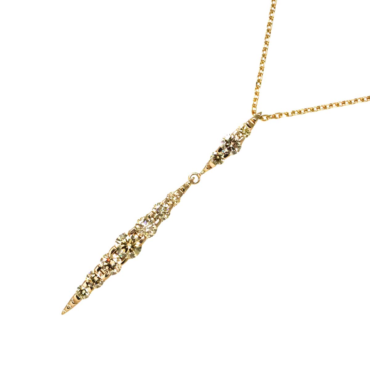 BrownDiamond 1.00ct Necklace 18K Brown Gold 750