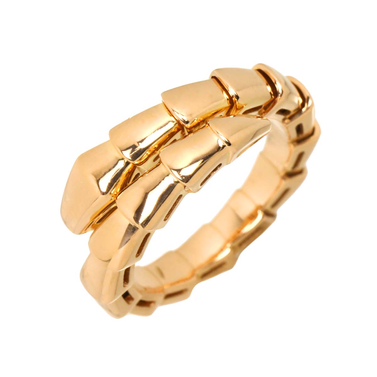 Serpenti Viper Ring 18K PG 750 sizeS 4.5(US)