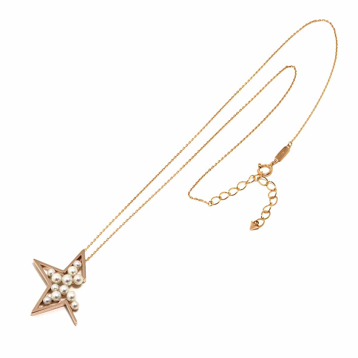 Freshwater cultured pearl 3.8-2.9mm Necklace 18K Pink Gold 750