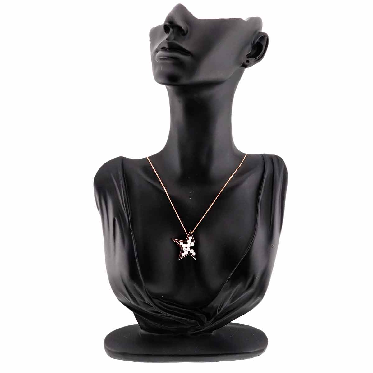 Freshwater cultured pearl 3.8-2.9mm Necklace 18K Pink Gold 750