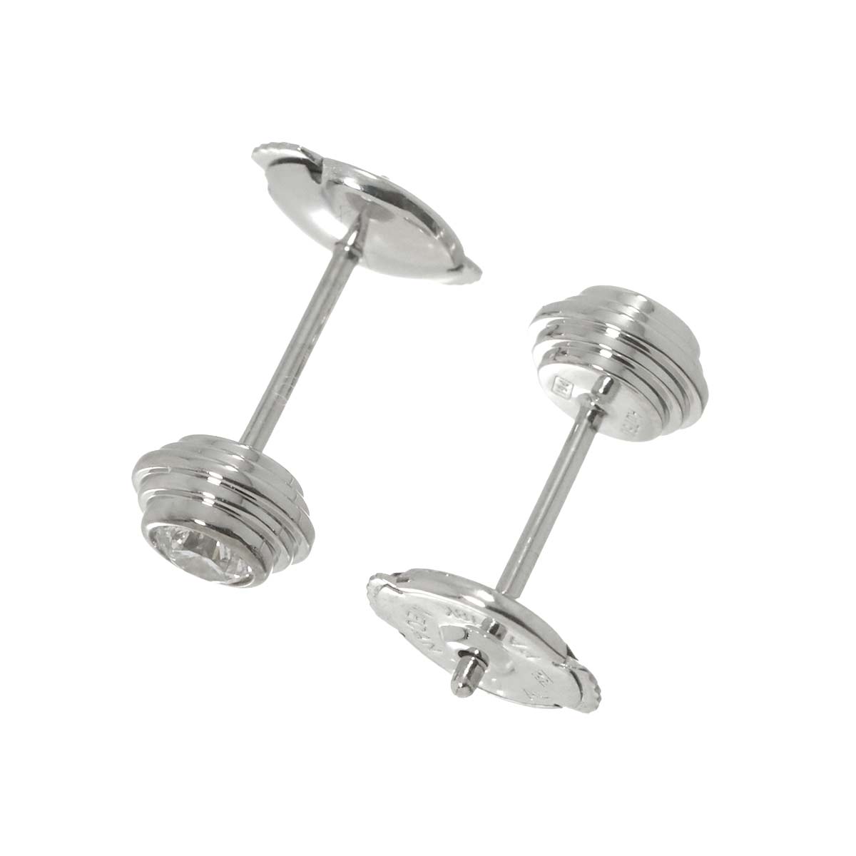 Damour Diamond Earrings Pierced 18K WG 750