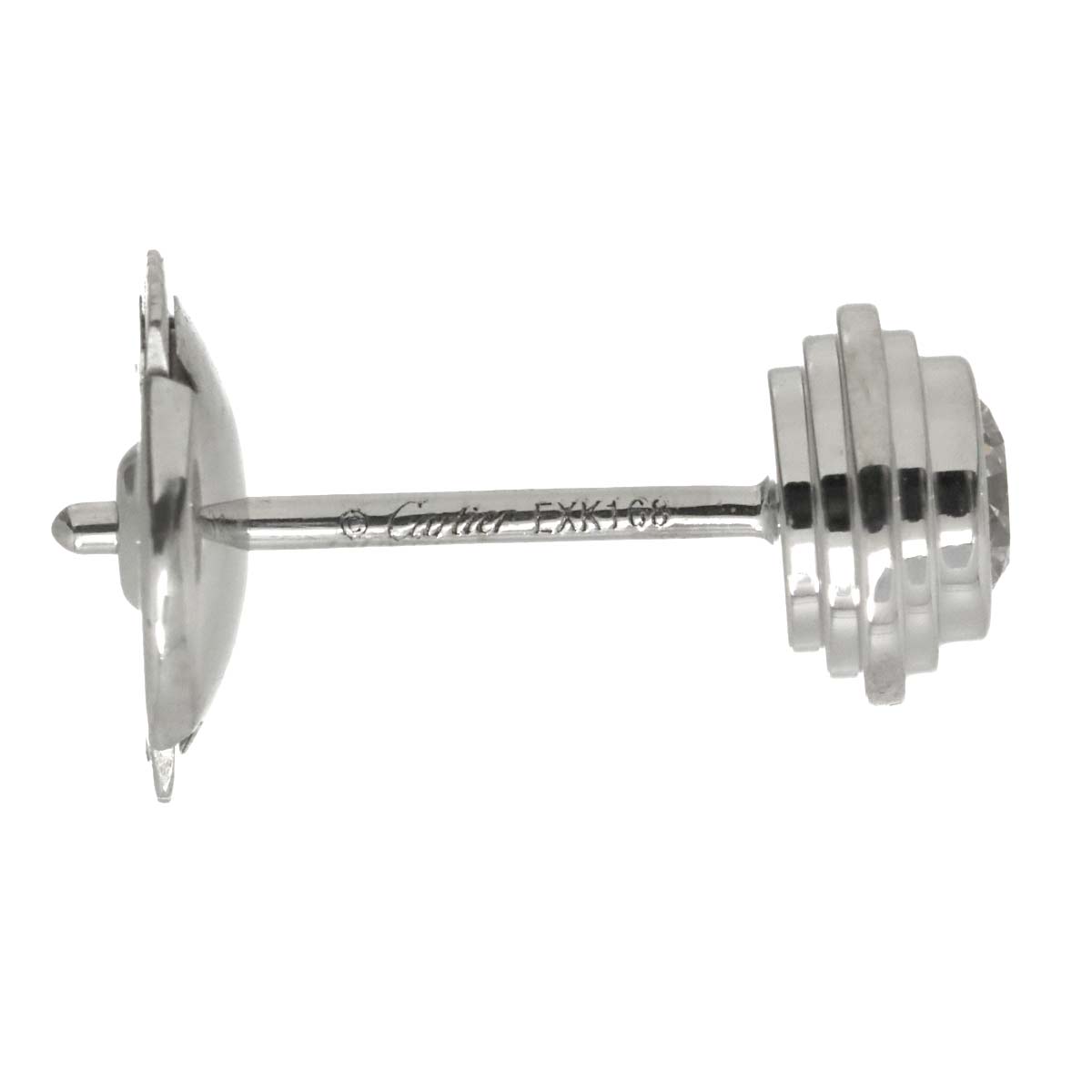 Damour Diamond Earrings Pierced 18K WG 750