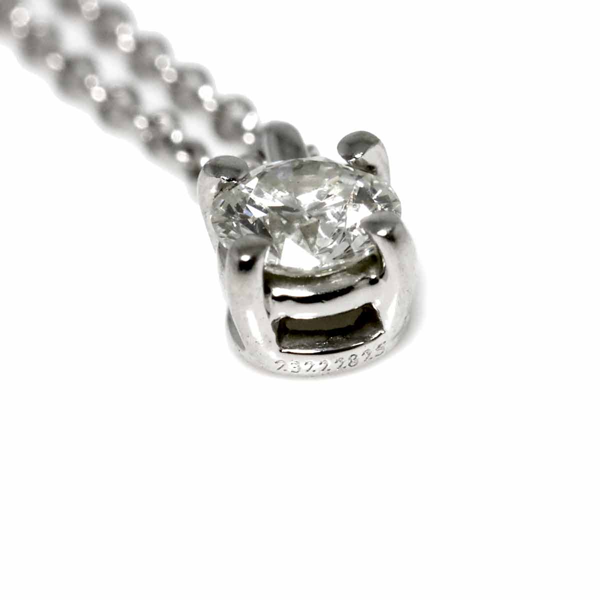 Diamond 0.23ct H/VVS1/EX Necklace Platinum