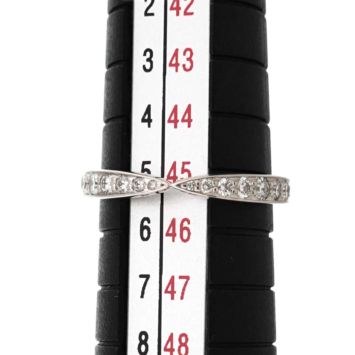 TIFFANY Co. Harmony Band Ring Diamond Pt Platinum size3.25-3.75(US)