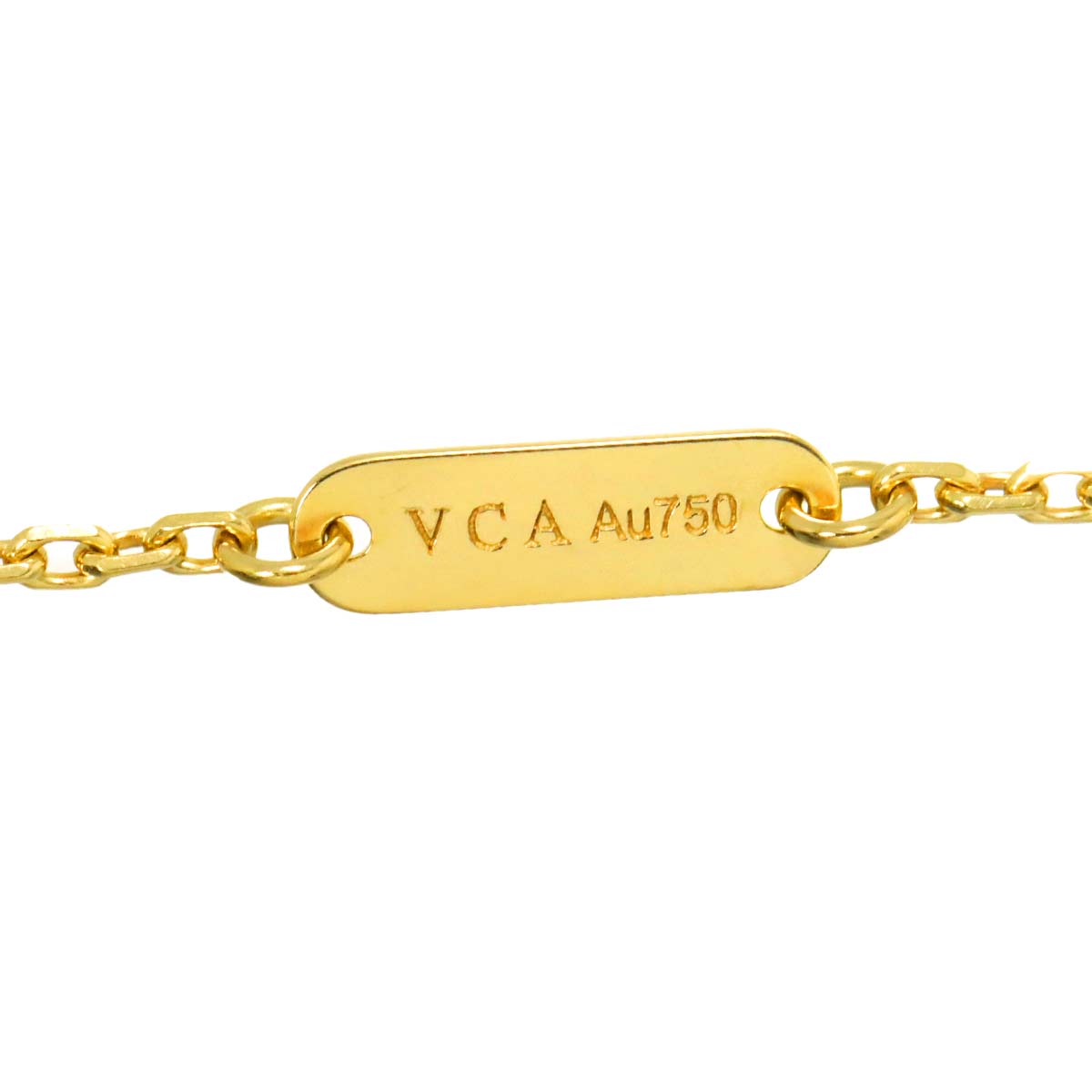 Vintage Alhambra Onyx Necklace 18K YG 750