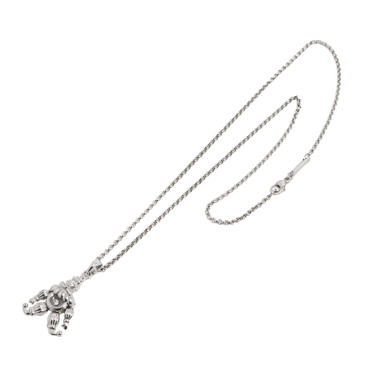 Happy Diamond clown Necklace 18K WG 750