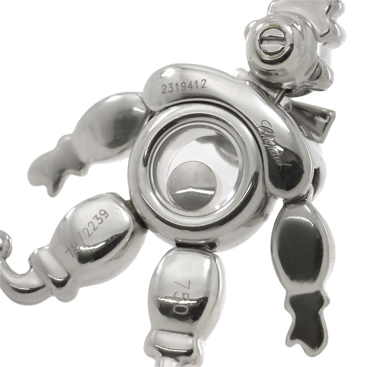 Happy Diamond clown Necklace 18K WG 750