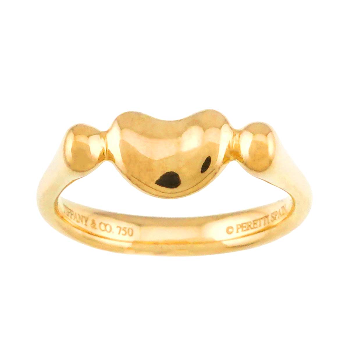 Bean Ring 18K Yellow Gold 750 Size6(US)