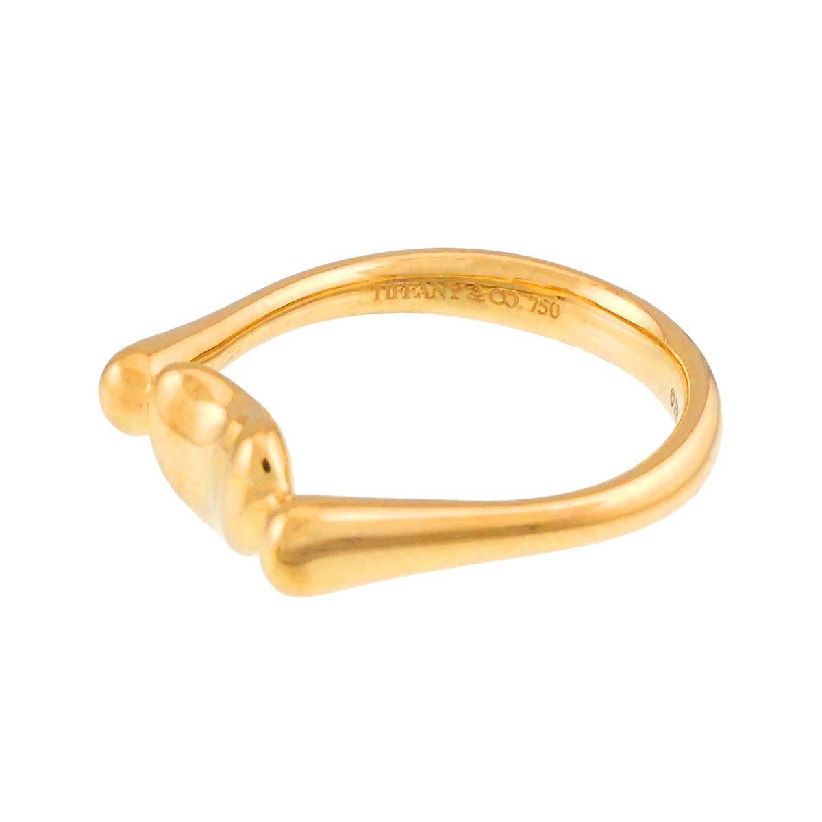Bean Ring 18K Yellow Gold 750 Size6(US)