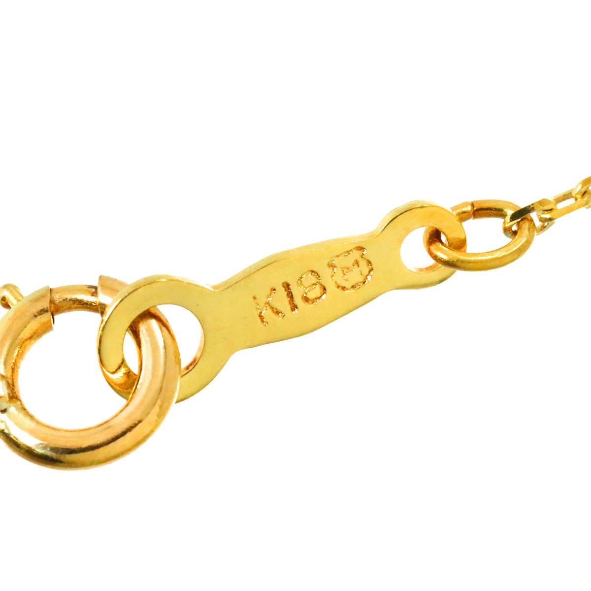 Akoya Pearl 7.3mm Diamond Necklace 18K Yellow Gold 750