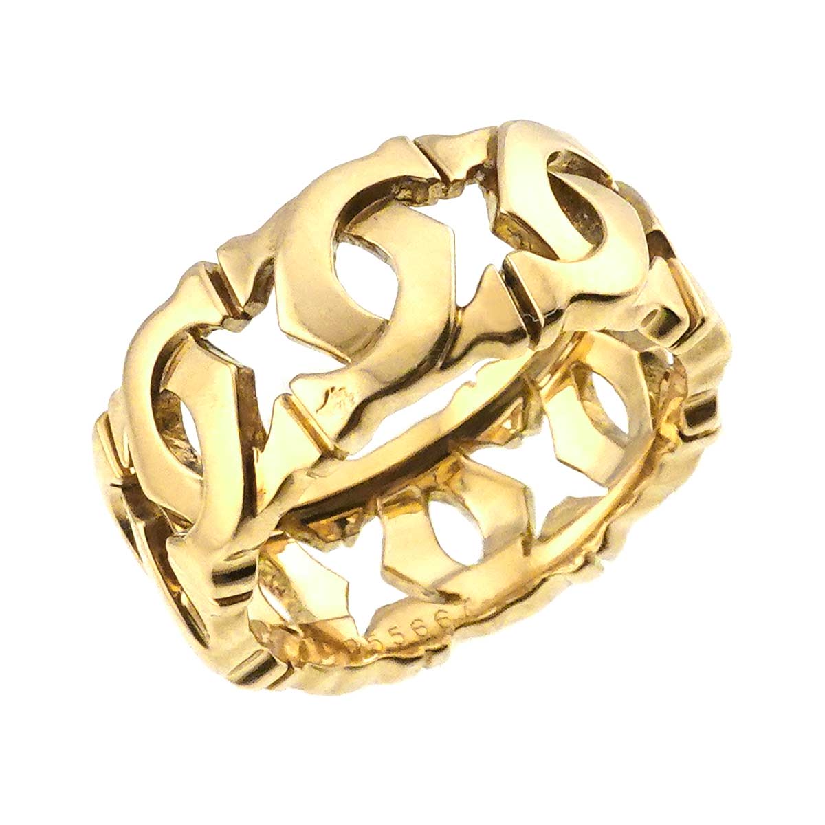Ring 18K Yellow Gold 750 size49 4.5-4.75(US)