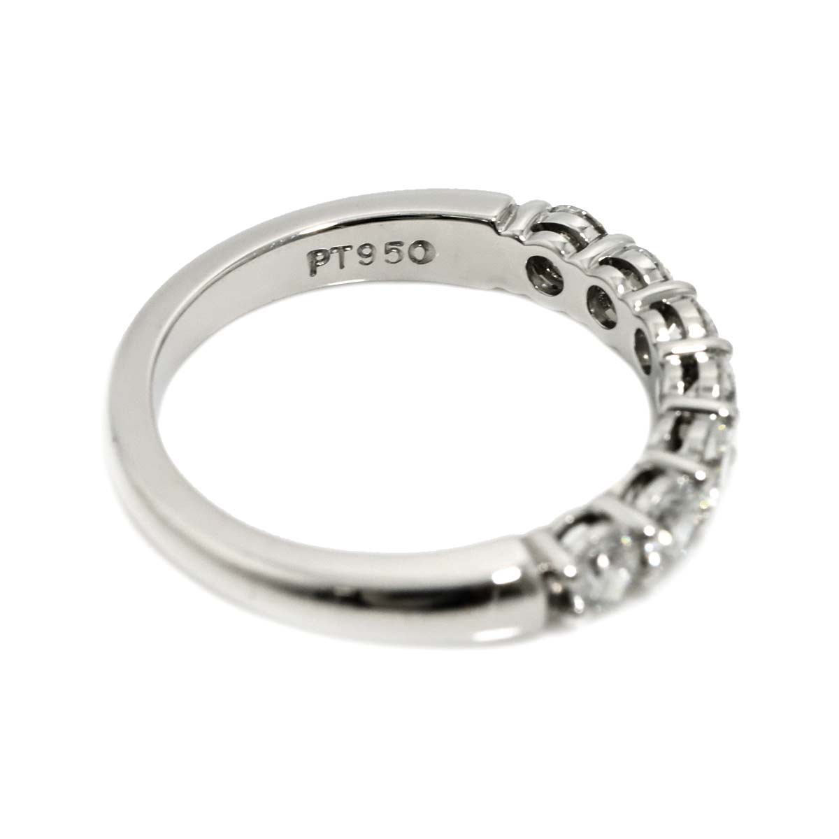 Forever Half Diamond Ring Platinum size4.5(US)