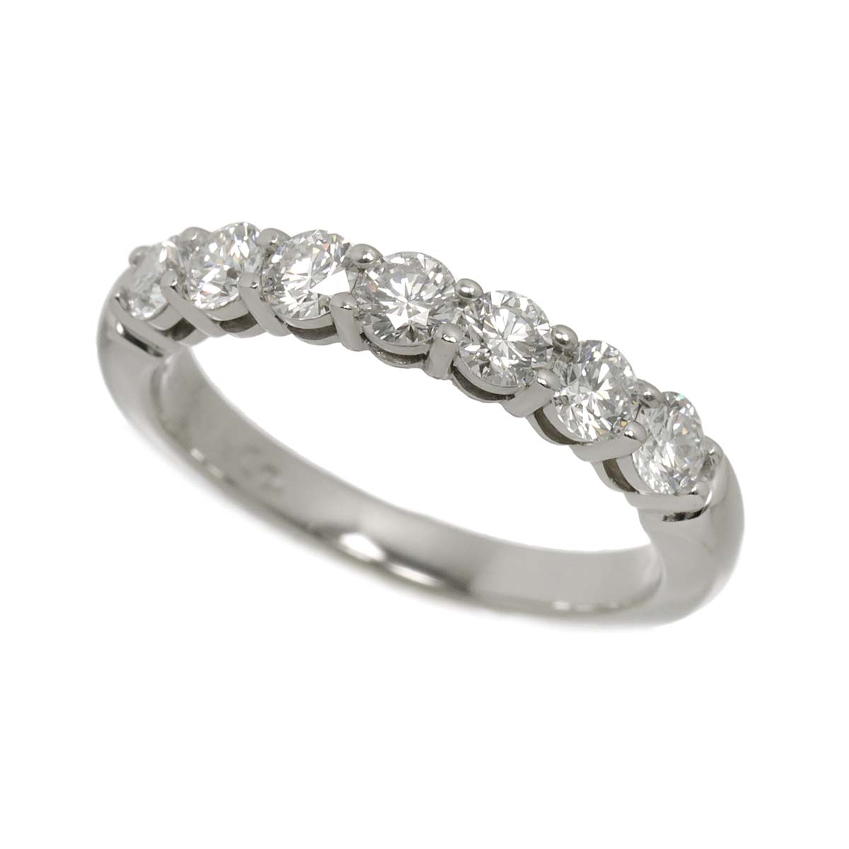Forever Half Diamond Ring Platinum size4.5(US)
