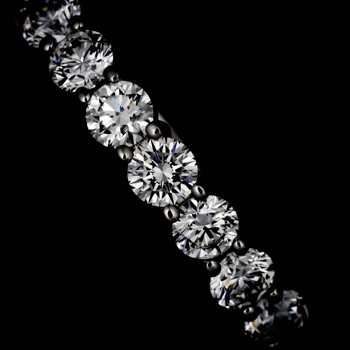 Forever Half Diamond Ring Platinum size4.5(US)