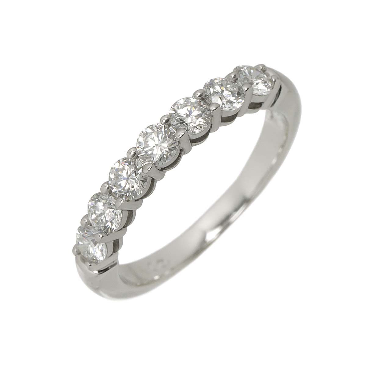 Forever Half Diamond Ring Platinum size4.5(US)
