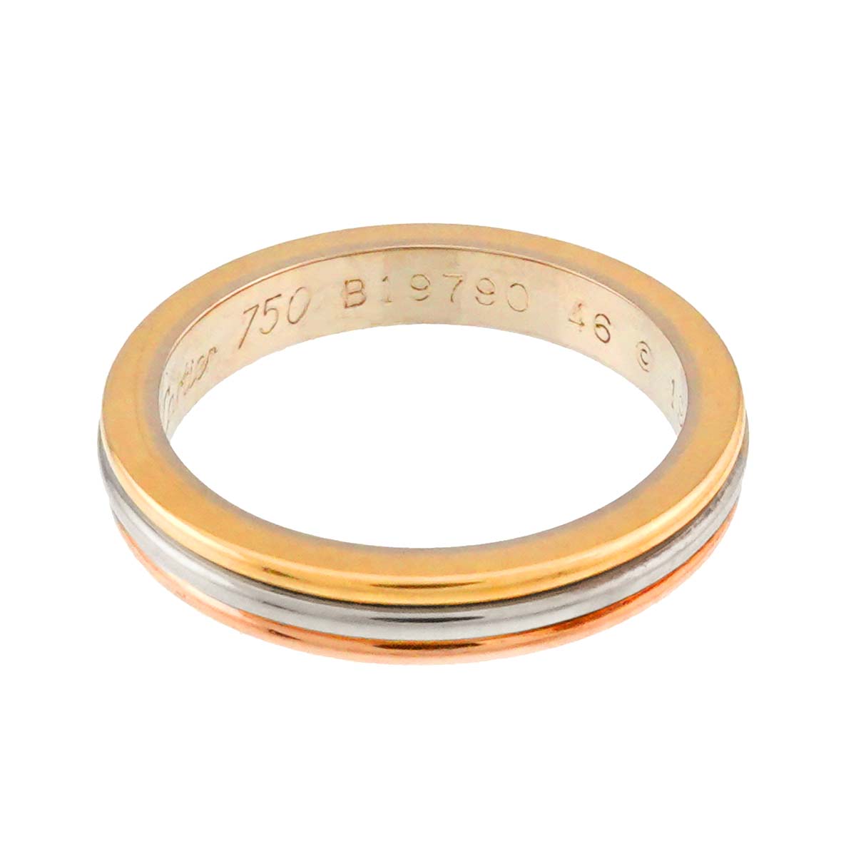 VENDOME Ring 18K YG WG PG 750 Size46 3.75(US)