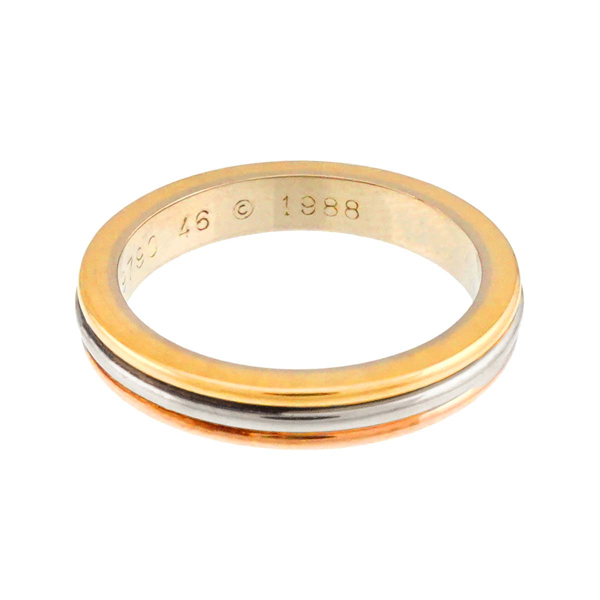 VENDOME Ring 18K YG WG PG 750 Size46 3.75(US)