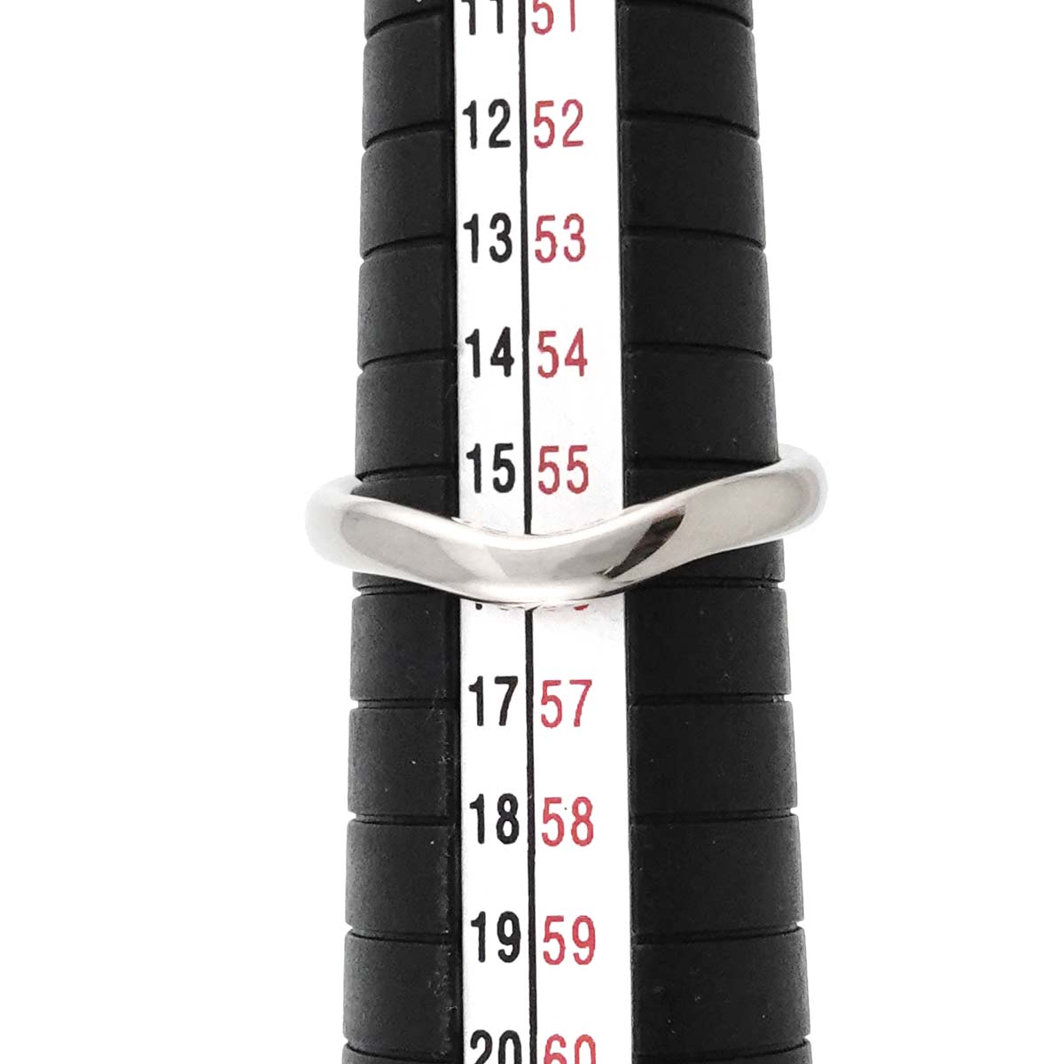 Wide Curved Band Ring Pt Platinum size7.25(US)