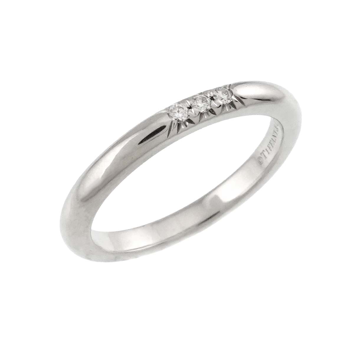 Forever Band Diamond Ring Platinum size3.25(US)