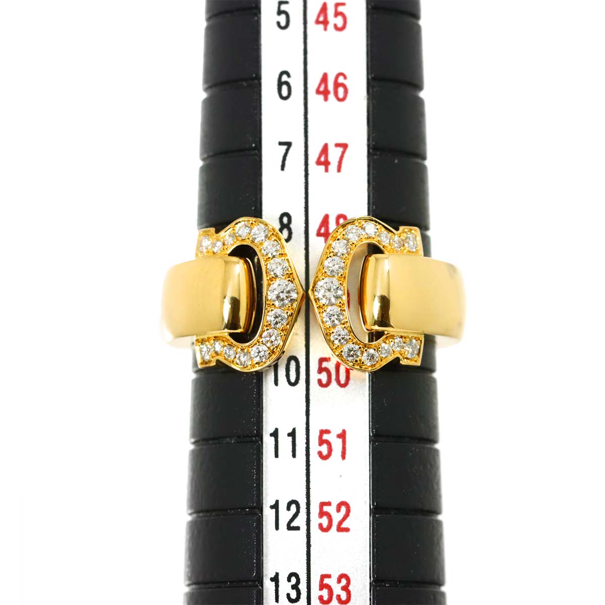 2C Ring Diamond 18K YG 750 size49 4.75-5(US)