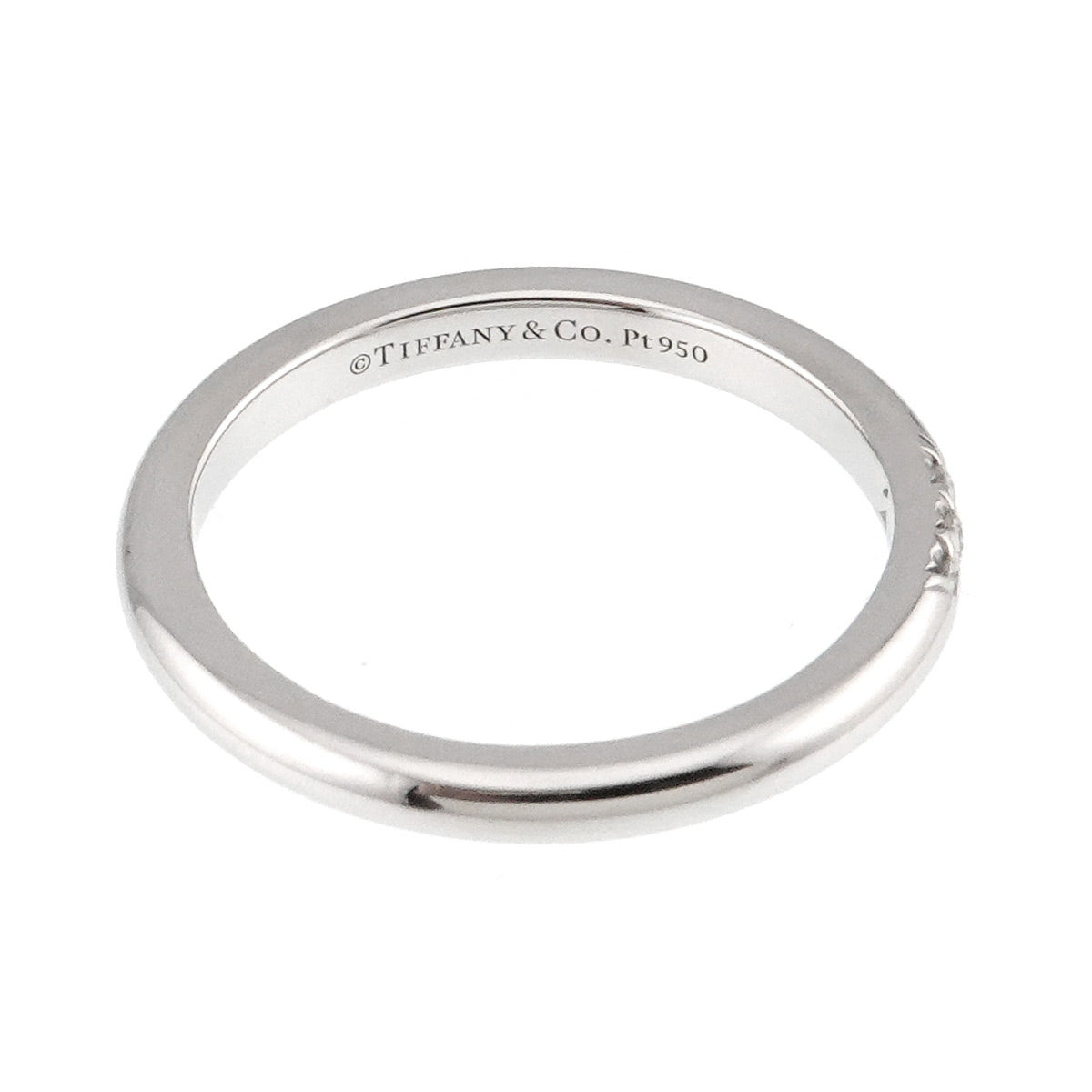 Forever Band Diamond Ring Platinum size4.5(US)