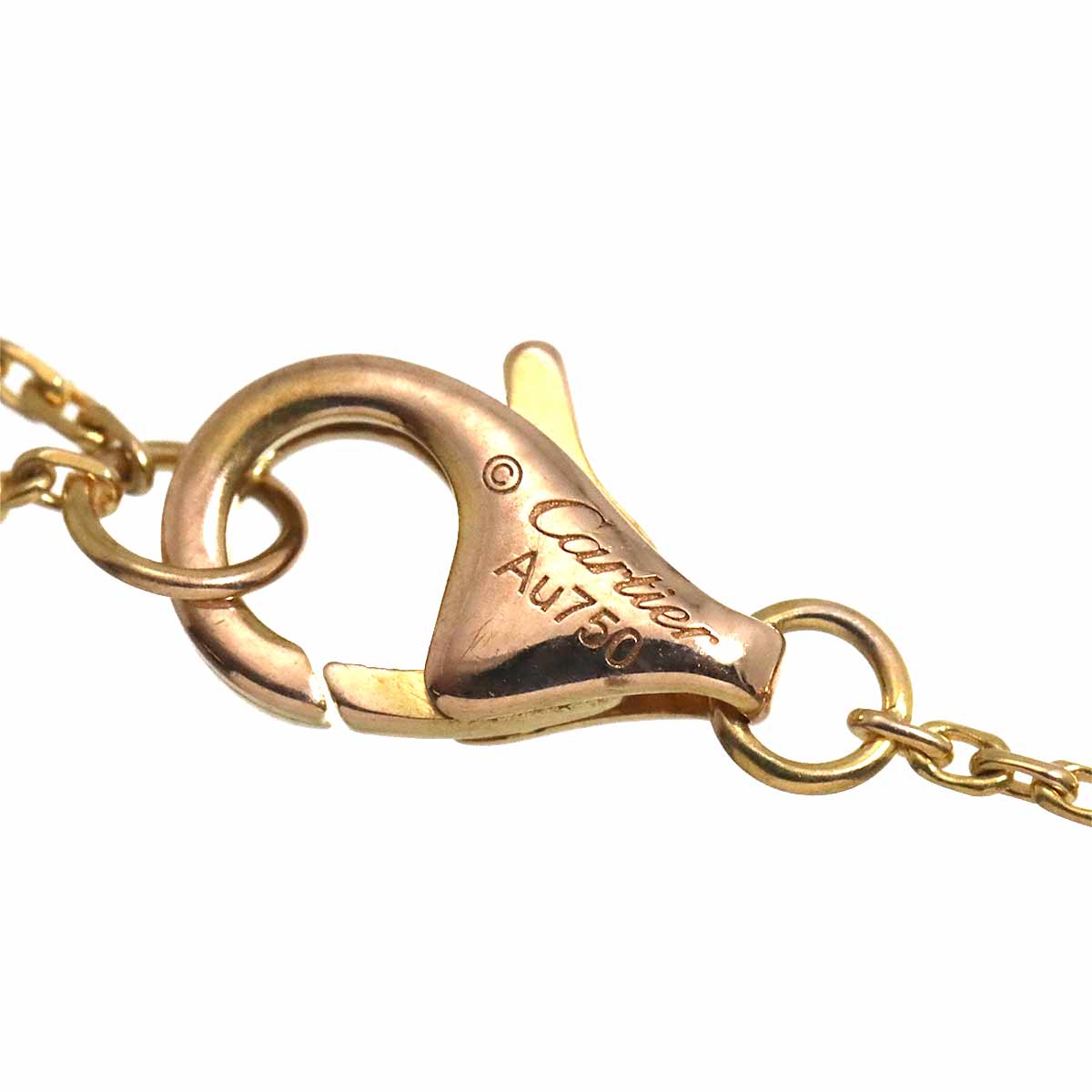 Cross Diamond Necklace 18K Pink Gold 750