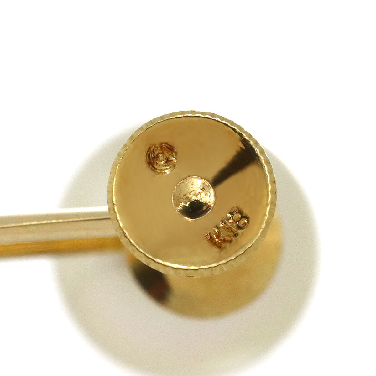 Akoya Pearl 8.2mm Diamond Earrings Clip on 18K YG 750