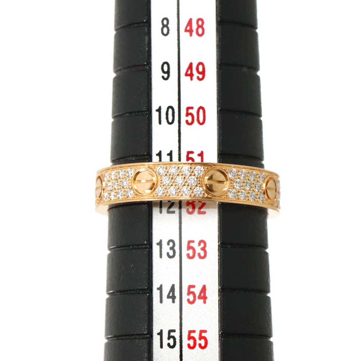 Love Ring SM Full Pave Diamond 18K PG 750 size52 6(US)