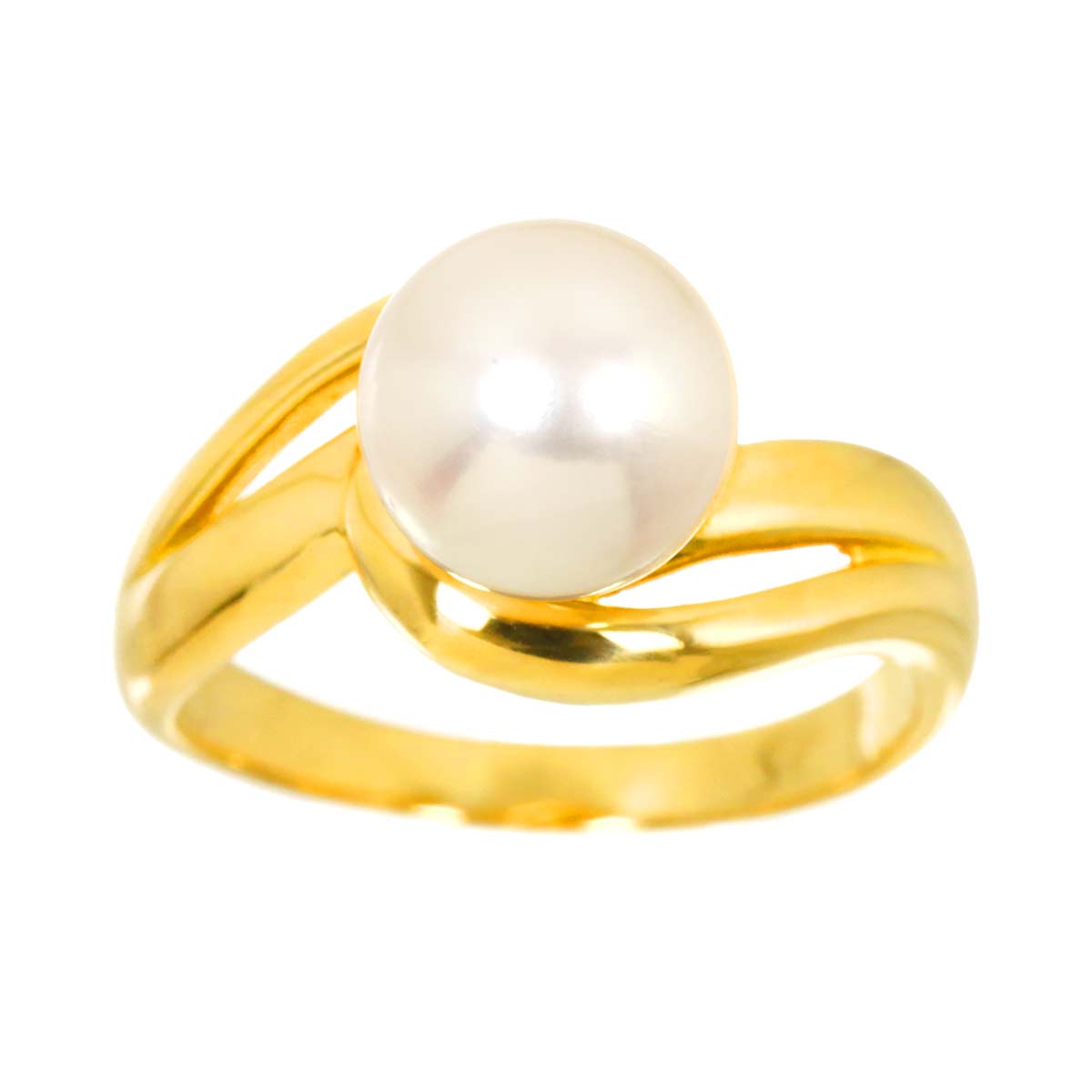 Akoya Pearl 8.5mm Ring 18K YG 750 6.5-6.75(US)