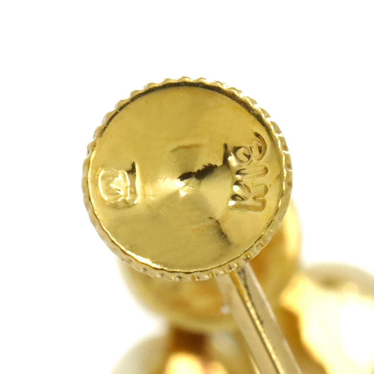 Akoya Pearl 8.2mm Earrings Clip-on 18K Yellow Gold 750