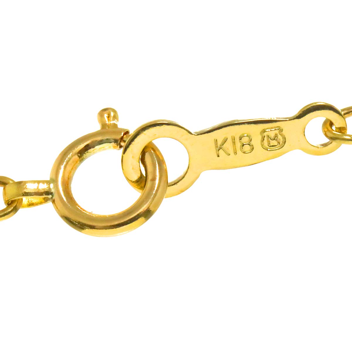 Akoya Pearl 3.4mm Ruby Necklace 18K YG 750