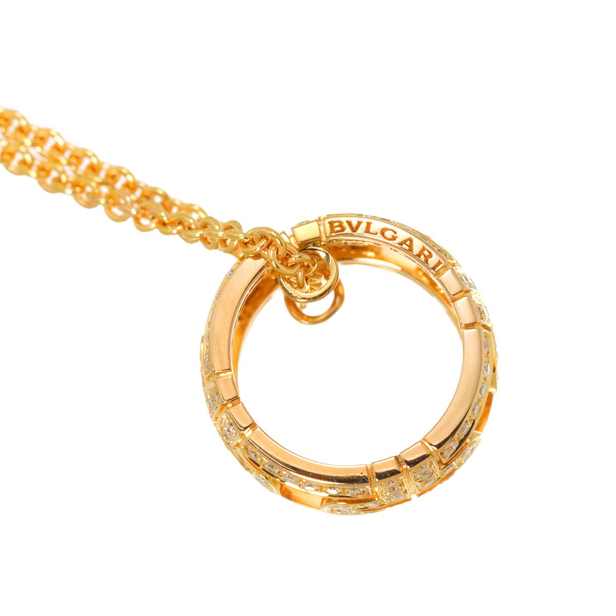 Parentesi Diamond Necklace 18K Pink Gold 750