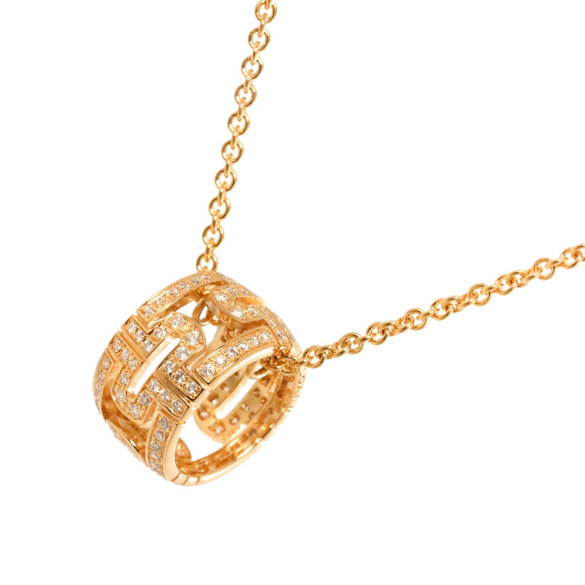 Parentesi Diamond Necklace 18K Pink Gold 750